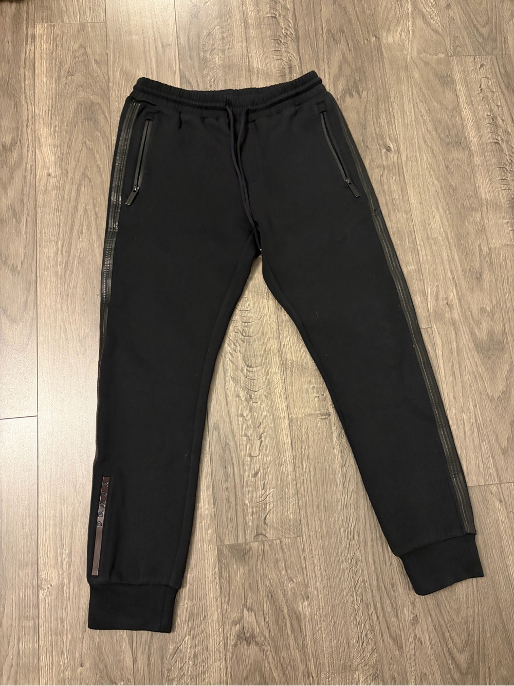 Prada Black Fleece jogger Pants image 3